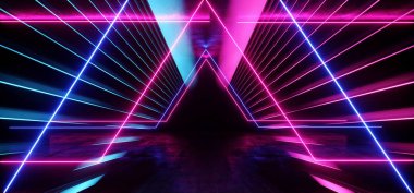 Psychedelic Soyut Fütüristik Neon Floresan Sci Fi Canlı 