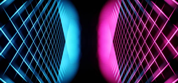Psychedelische abstracte futuristische Neon fluorescerende Sci Fi levendige — Stockfoto