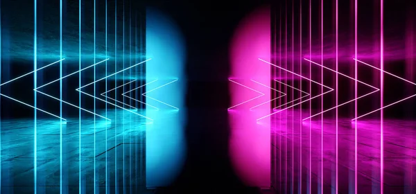Psychedelic Abstract Futuristic Neon Fluorescent Sci Fi Vibrant — Stock Photo, Image