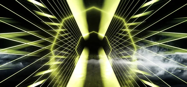 Circle Psychedelic Sci Fi Smoke Neon Laser Spaceship Future Dark