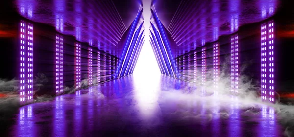 Smoke Laser Purple Blue Show Stage Neon Retro Modern Sci Fi Futu
