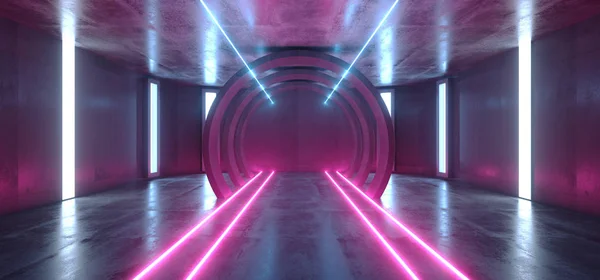 Lumini futuriste Neon Sci Fi strălucitoare violet albastru Virtual Vibran — Fotografie, imagine de stoc