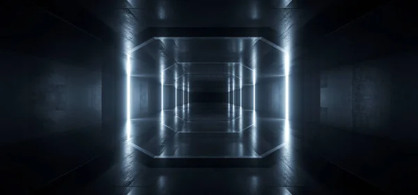 Futuristické sci fi elegantní grafické pozadí tmavý reflektorový Gru — Stock fotografie