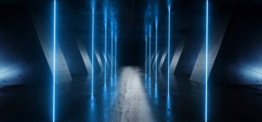 Futuristik Neon ışıklar parlayan üçgen Sci Fi Retro soyut sh