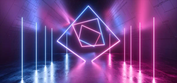 Scen nattklubb Neon konstruktion Disco mode teknik LASE — Stockfoto