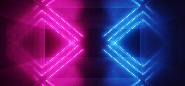 Neon brilhante Plasma Retro Cyber Virtual Roxo Azul Luminoso Gripe — Fotografia de Stock