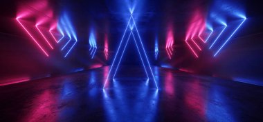 Neon Parlayan Plazma Retro Cyber Sanal Mor Mavi Parlak Grip