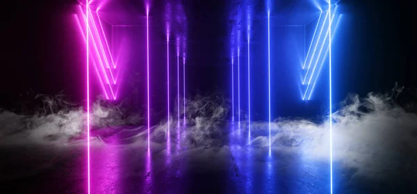 Smoke Neon Glowing Plasma Retro Cyber Virtual Purple Blue Lumino