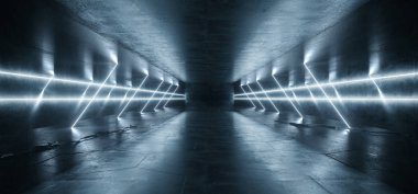 Sci Fi Hatları Arc Uzay Gemisi Parlayan Neon Beyaz Buz Fütüristik Vir