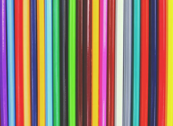 Bright Colored Pencils Creative Supplies Background — Stock Photo, Image