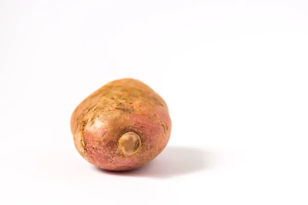 Raw potato on white background. — Stock Image Raw Potato White Background Stock Image