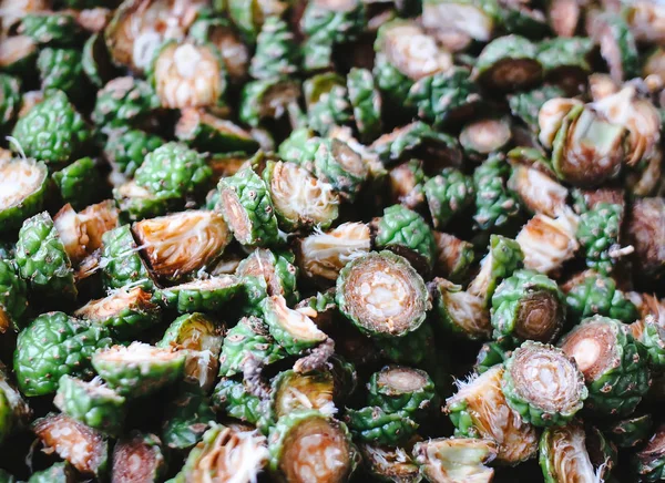 Cones de abeto verde preparados para cozinhar xarope caseiro . — Fotografia de Stock