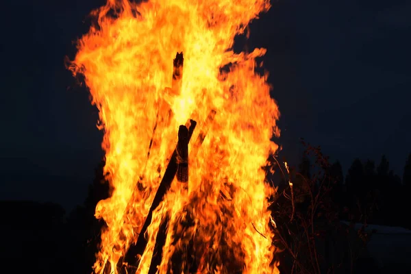Oheň venku — Stock fotografie