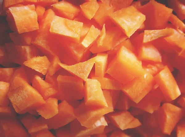 Zanahoria Fresca Rodajas Jugosas Naranja Cerca — Foto de Stock