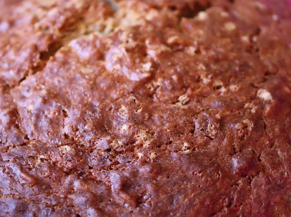 Doux Gâteau Fait Maison Gros Plan — Photo