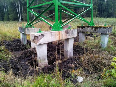 İnşaat sürecinde elektrik substrasyonunun ayrıntıları.