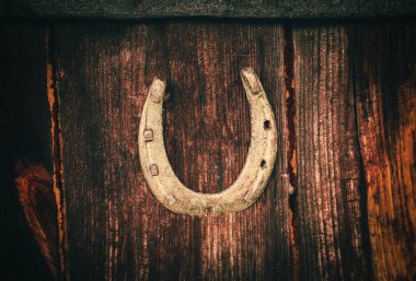 At nalı ile yıpranmış eski kapı. Tahta doku. Doğal arkaplan.