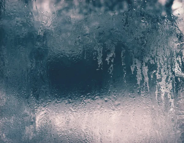 ガラス窓に水が落ち — ストック写真