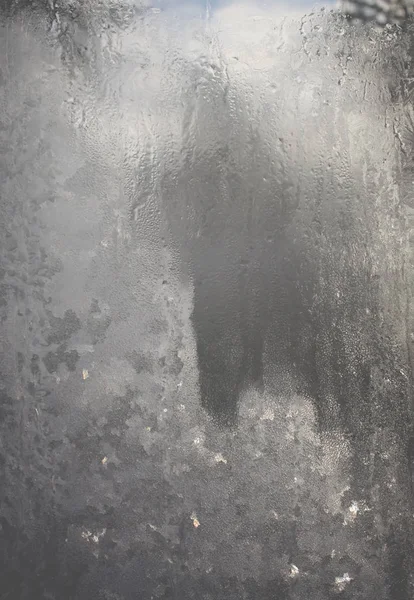 Frozen Water Drops Glass Window — Φωτογραφία Αρχείου