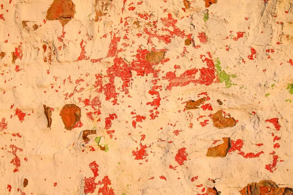 旧砖墙 焦虑不安的老化覆盖纹理 Grunge自然背景 — 图库照片