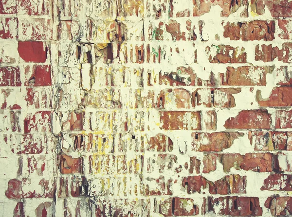 Vieja pared de ladrillo. Textura superpuesta envejecida angustiada. Grunge fondo natural . — Foto de Stock