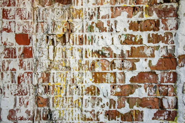 Old brick wall. Distressed aged overlay texture. Grunge natural background. — Stock Photo, Image