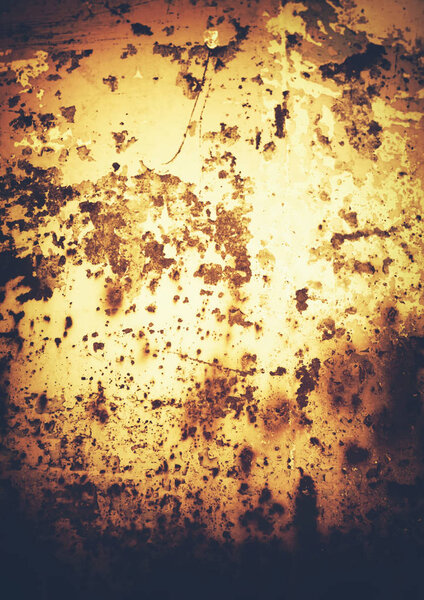 old rusty metal texture with scratches and cracks
