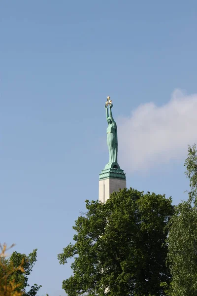 Statue City Latvia — Stock Photo, Image