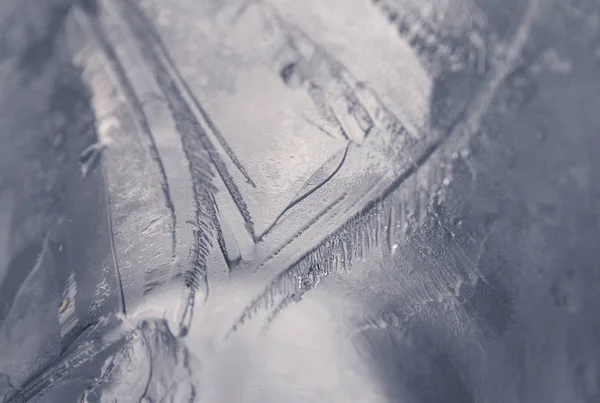 A textura do gelo. — Fotografia de Stock