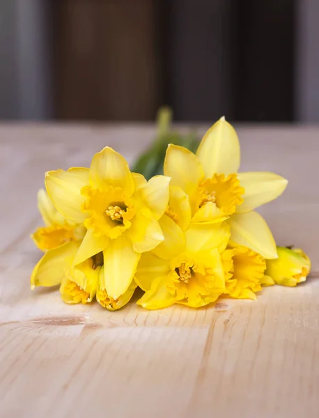 Güzel bir buket sarı narsist çiçek..