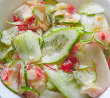 Taze sebze salatası