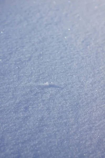 Čerstvý sněhový povrch ve slunečném zimním dni. — Stock fotografie