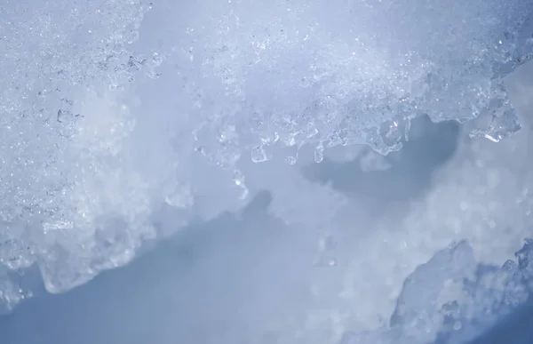 Fresh clean snow surface in a winter day — Stock Photo, Image