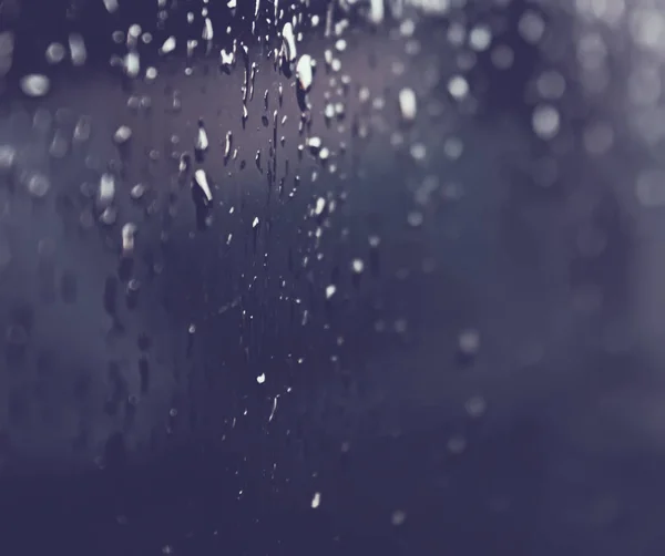 Eső cseppek az ablaküvegen — Stock Fotó