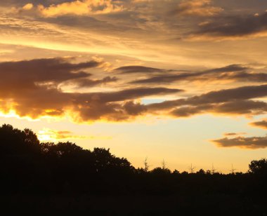 günbatımı gökyüzü arkaplanı.