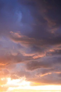 günbatımı gökyüzü arkaplanı.