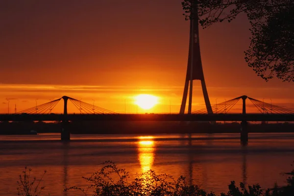 Yaz günbatımı güneş ışıkları