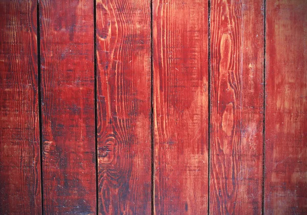 Pared rural de tablas de madera roja —  Fotos de Stock