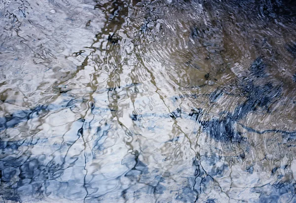 Waldbach Klares Wasser Frühlingstag — Stockfoto