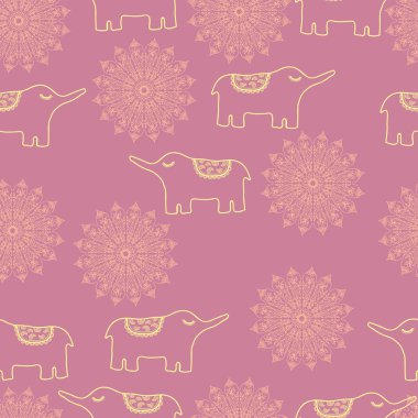 elle çizilmiş hayvan seamless modeli