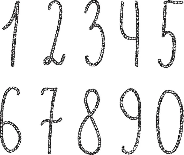 Набор чисел, вектор — стоковый вектор