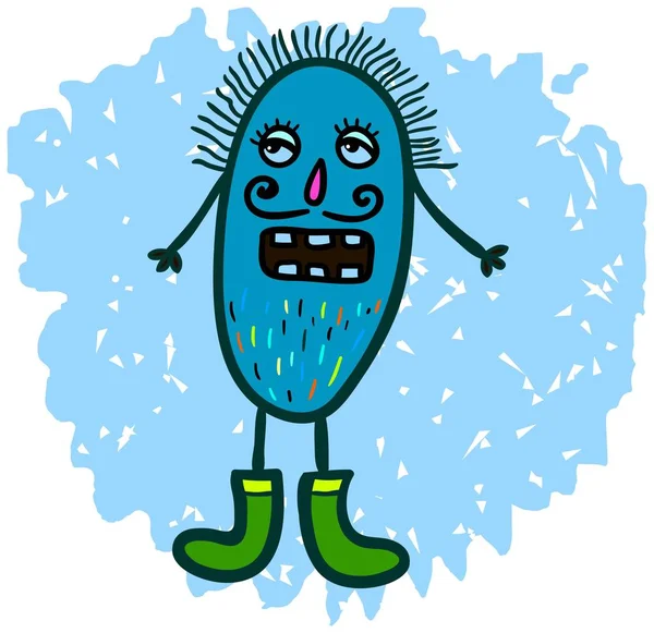 Microbes motif sans couture . — Image vectorielle