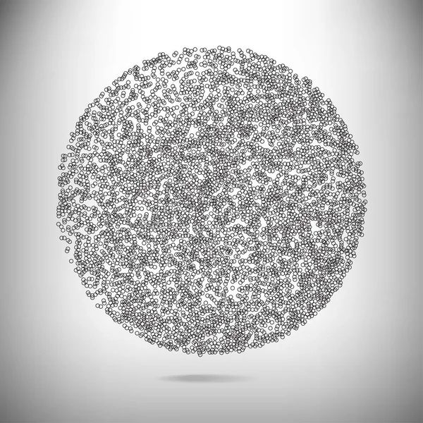 Abstract Sphere Background Dots Circles — Stok Vektör