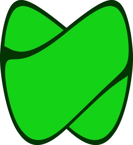 白色背景的抽象绿色标识 — 图库矢量图片