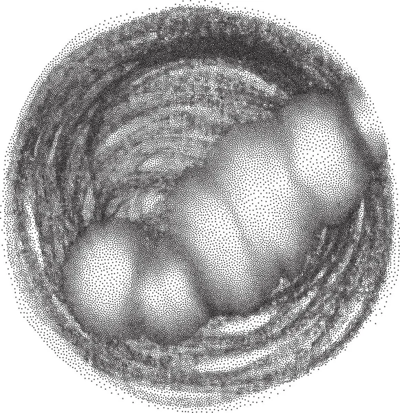 Muster Halbtoner Punkte Vektorgrafik — Stockvektor