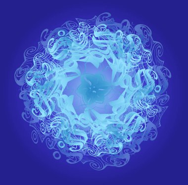 Mandala ile renkli kart.