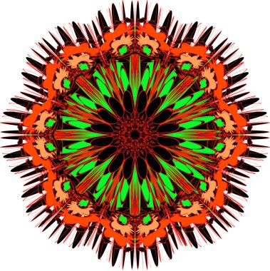 Renkli soyut mandala