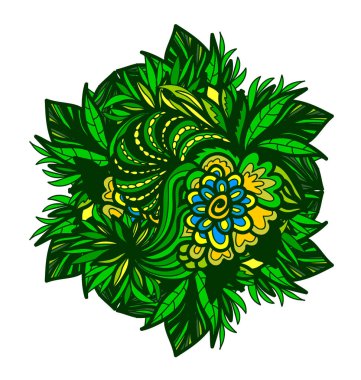 Renkli soyut mandala