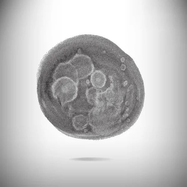 Fond Sphère Abstrait Texture Grunge Pois — Image vectorielle