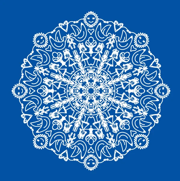 Scheda colorata con mandala . — Vettoriale Stock